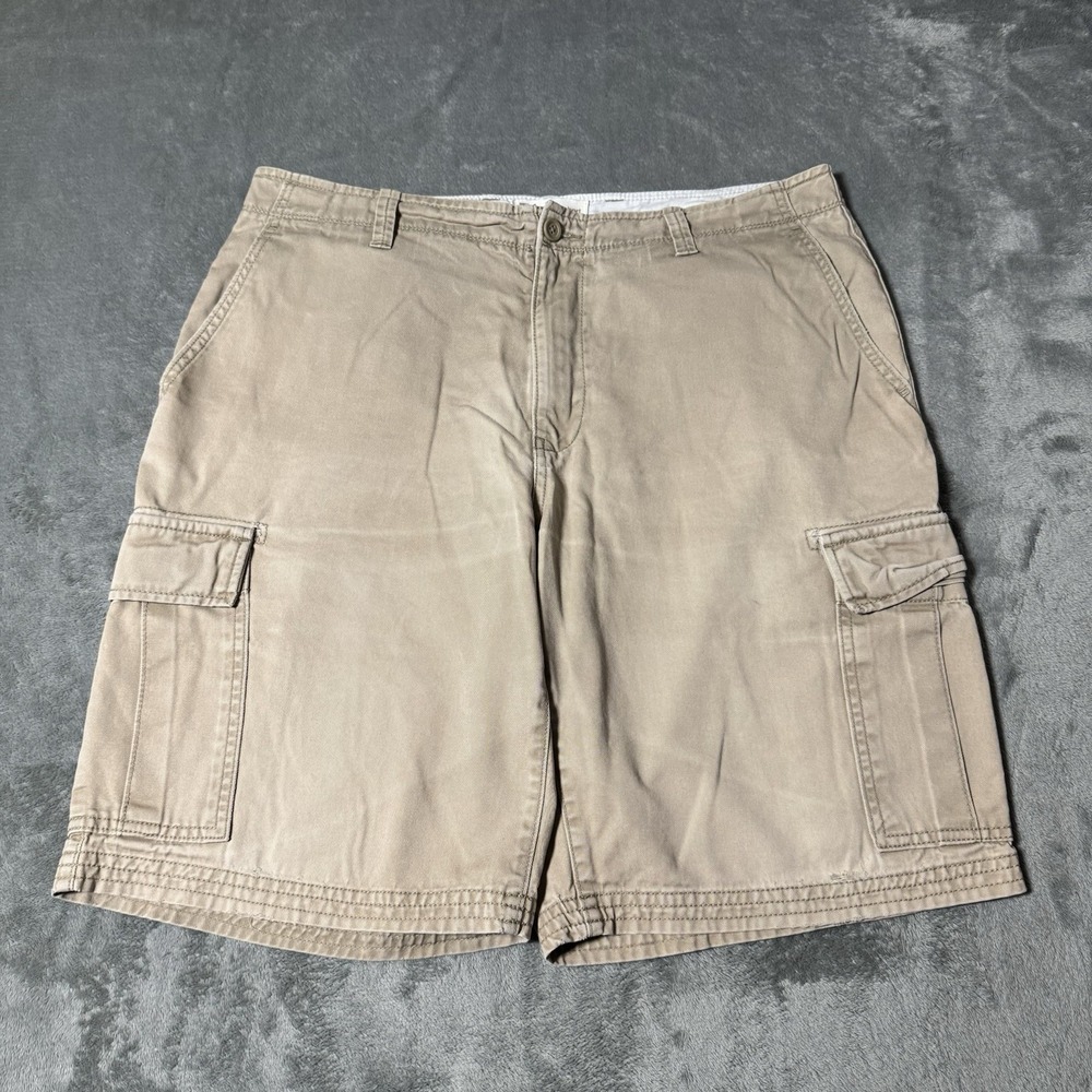 VTG Y2K GAP‎ Men's Rugged Cargo Beige Paratrooper Fatigues Shorts 34 Utility